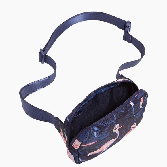 New Vera Bradley Flamingo Mini Belt Bag Versatile - Picture 3 of 7